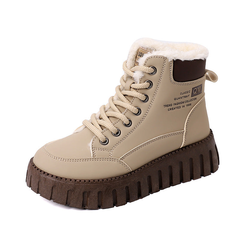 Lace-Up Fleece Snow Boots – view 10 of 10 | My Dressing Room