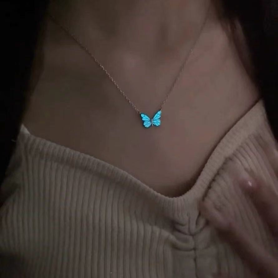 Glow-in-the-Dark Butterfly Necklace & Bracelet Set – view 10 of 10 | My Dressing Room