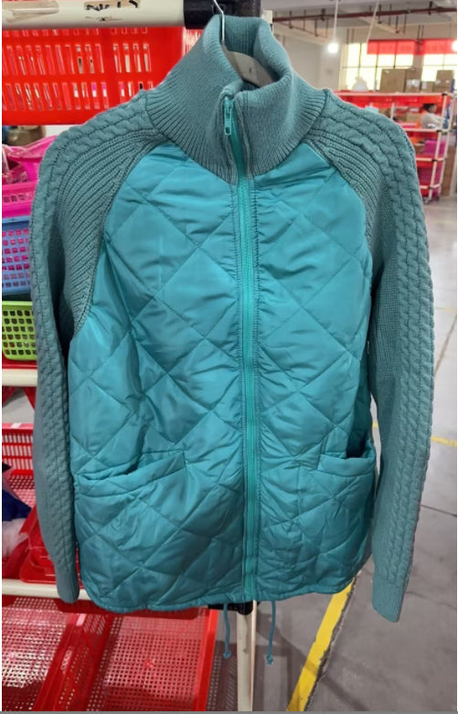 Stand Collar Zip-Up Knit Jacket – view 13 of 13 | My Dressing Room