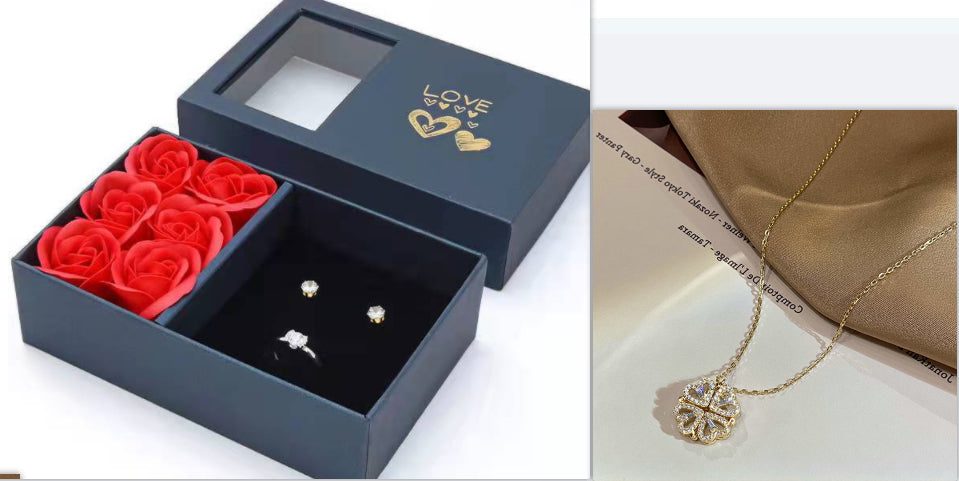 Heart Four-Leaf Clover Locket Necklace – view 10 of 11 | My Dressing Room