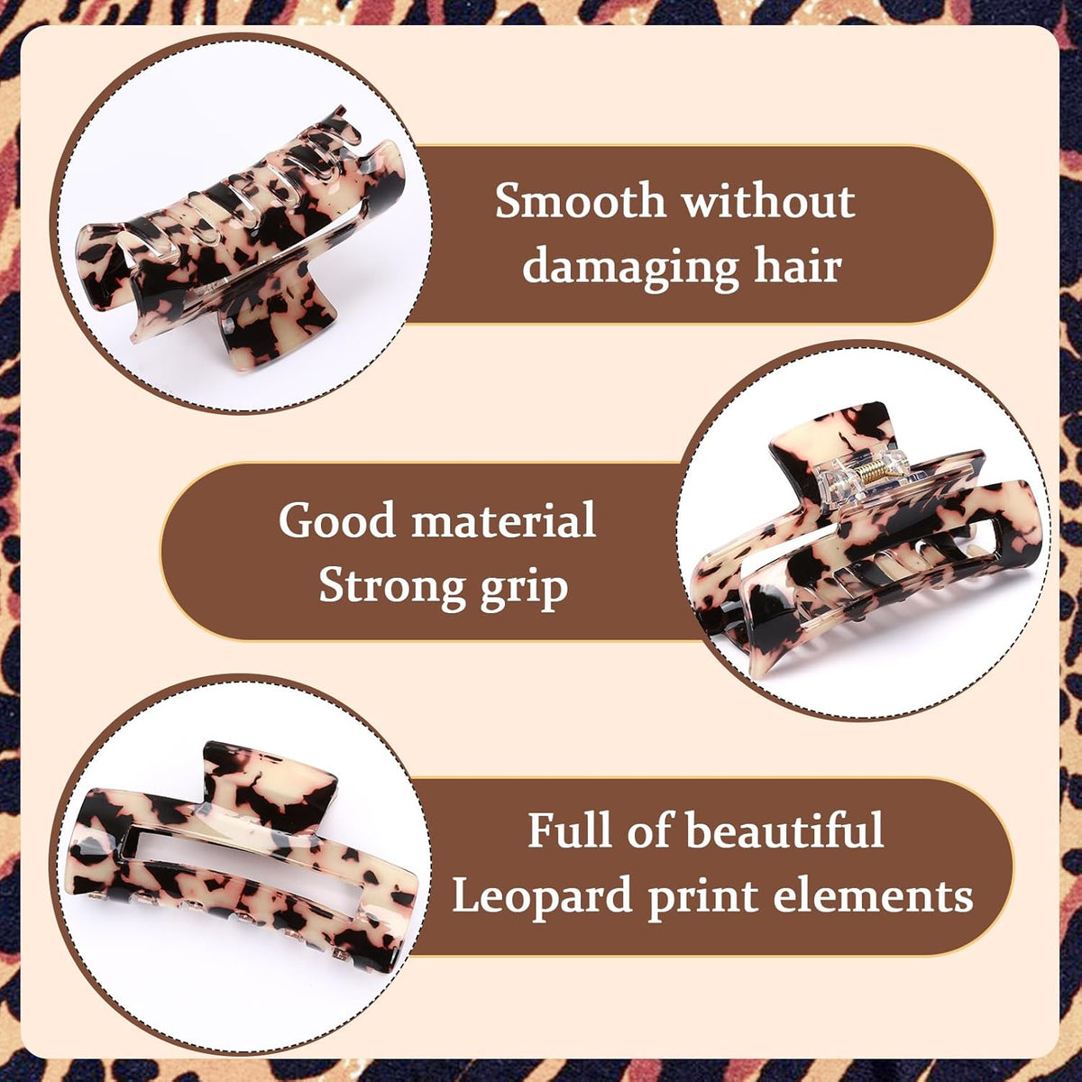 Tortoise Hair Claw Clips 4-Pack – view 5 of 5 | My Dressing Room