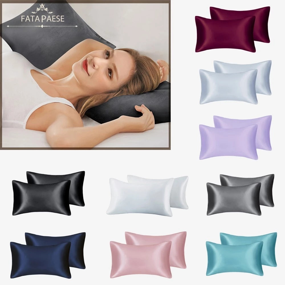 Satin Pillowcase for Hair & Skin – main view | My Dressing Room
