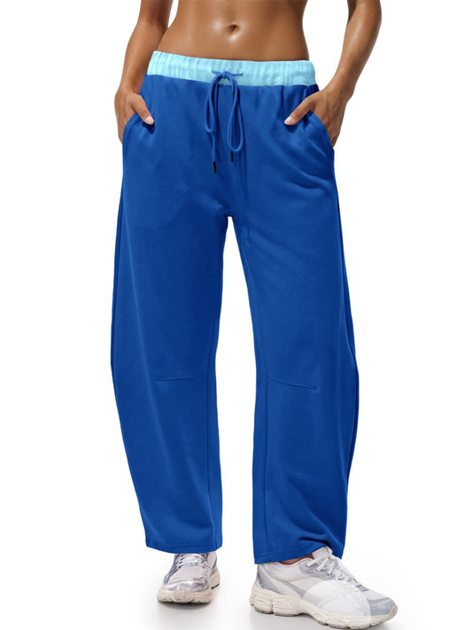 Wide-Leg Drawstring Sweatpants - view 1