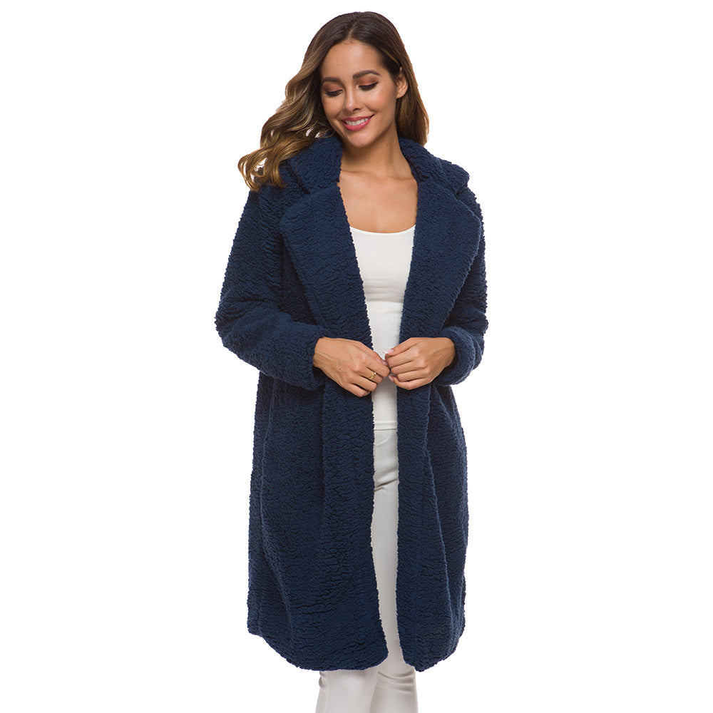 Lamb Velvet Fleece Lapel Coat – view 6 of 11 | My Dressing Room