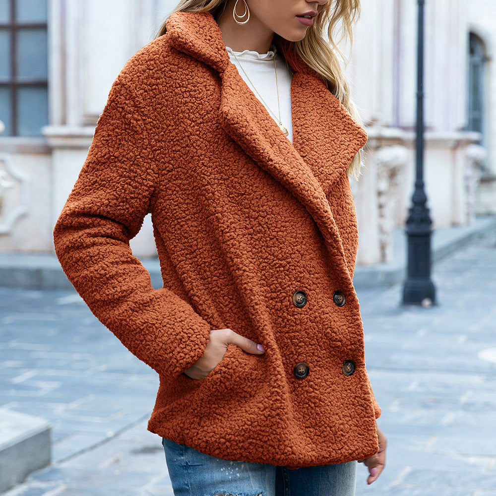 Loose Lapel Fluffy Winter Coat – view 7 of 14 | My Dressing Room