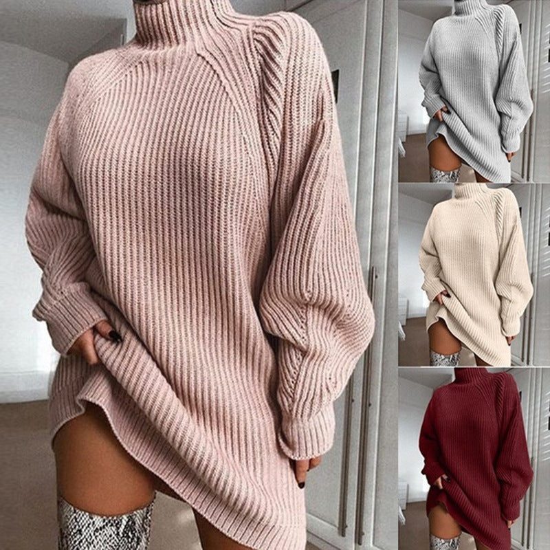 Turtleneck Sweater Dress – main view | My Dressing Room