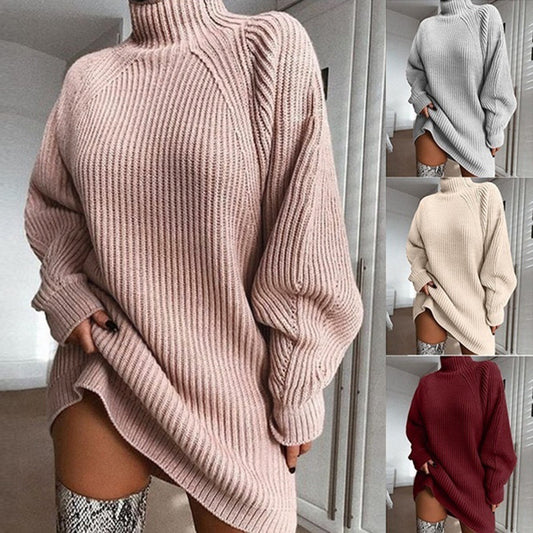 Turtleneck Sweater Dress – main view | My Dressing Room