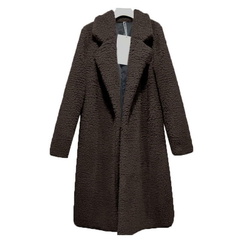 Lamb Velvet Fleece Lapel Coat – view 3 of 11 | My Dressing Room