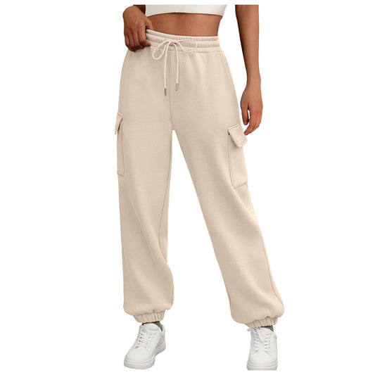 Fleece-Lined Baggy Cargo Joggers - view 1