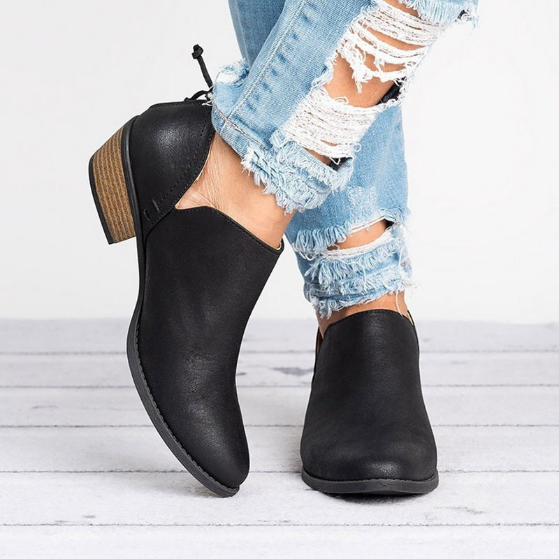 Retro High Heel Ankle Boots – view 4 of 10 | My Dressing Room