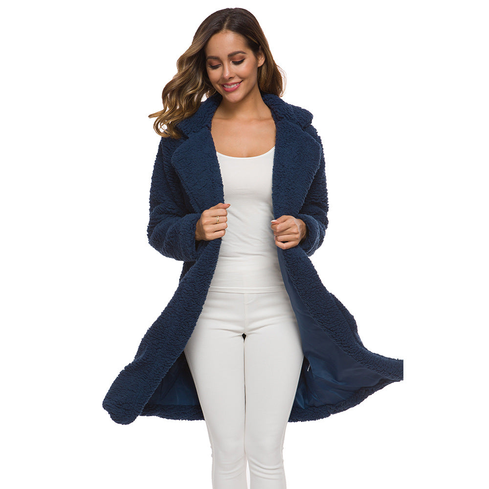 Lamb Velvet Fleece Lapel Coat – view 5 of 11 | My Dressing Room