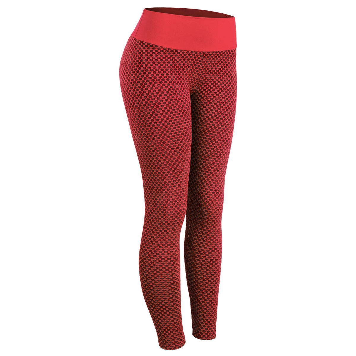 Plaid Seamless High-Waist Yoga Leggings - view 6