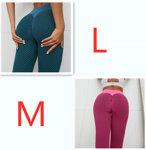 Plaid Seamless High-Waist Yoga Leggings - view 2