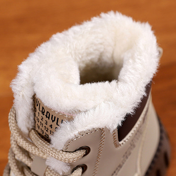 Lace-Up Fleece Snow Boots – view 7 of 10 | My Dressing Room