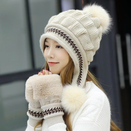 Cozy Fleece-Feel Ear-Flap Pom-Pom Beanie – view 6 of 27 | My Dressing Room