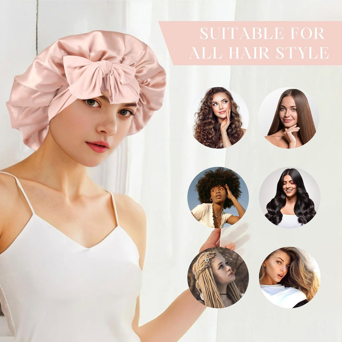 Double-Layer Satin Bonnet – view 3 of 3 | My Dressing Room