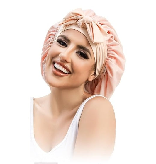Double-Layer Satin Bonnet – main view | My Dressing Room
