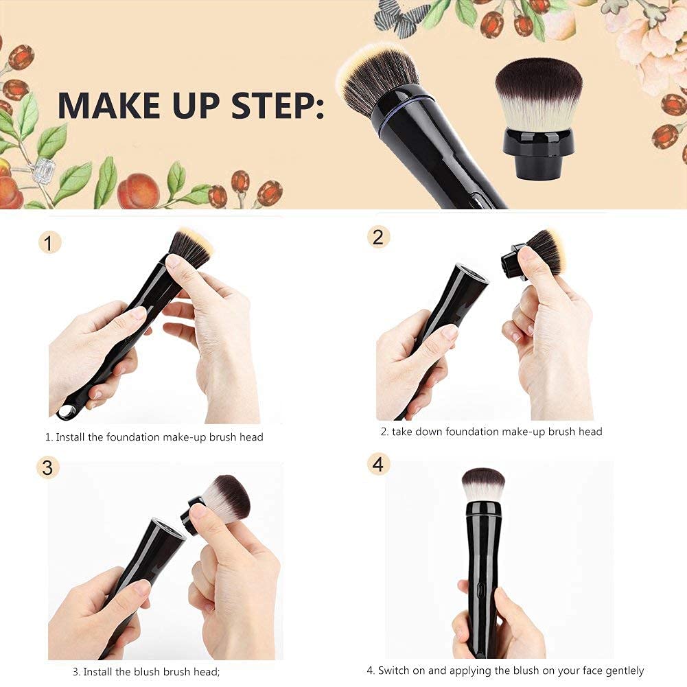 Popular Makeup Tools Portable Travel Cosmetic Electric Handle Makeup Brushes Blush Powder Foundation Single Makeup Brush – view 4 of 7 | My Dressing Room