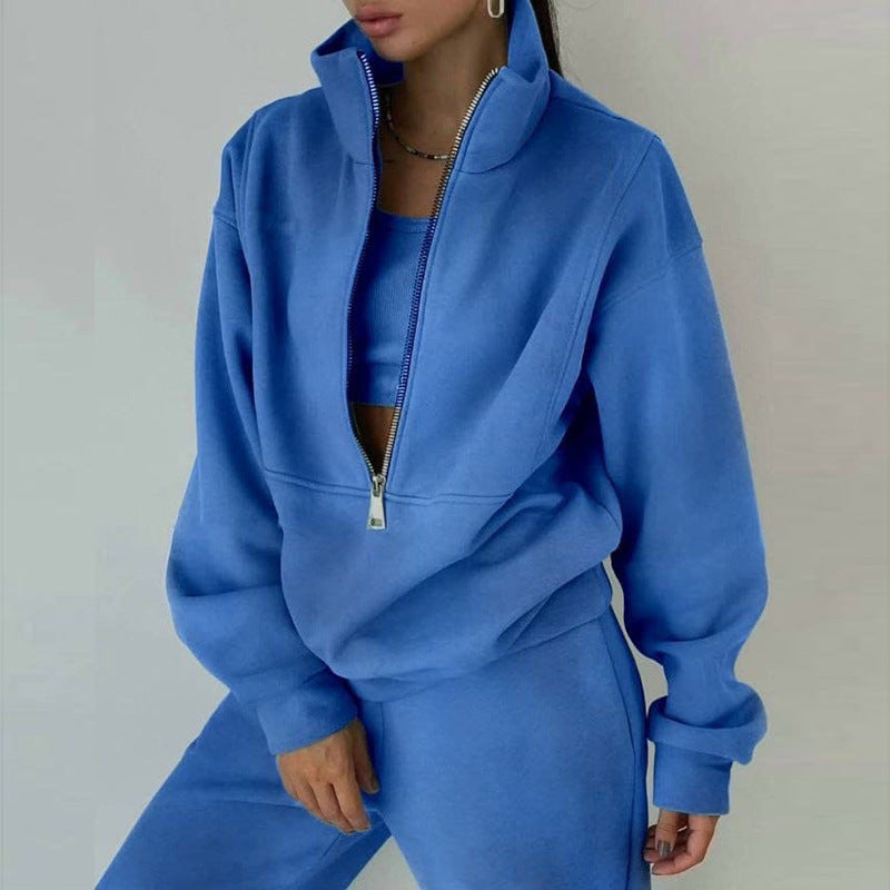 Two-Piece Hoodie Sweatsuit Set - view 2
