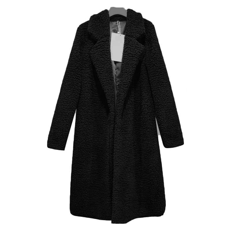 Lamb Velvet Fleece Lapel Coat – view 7 of 11 | My Dressing Room