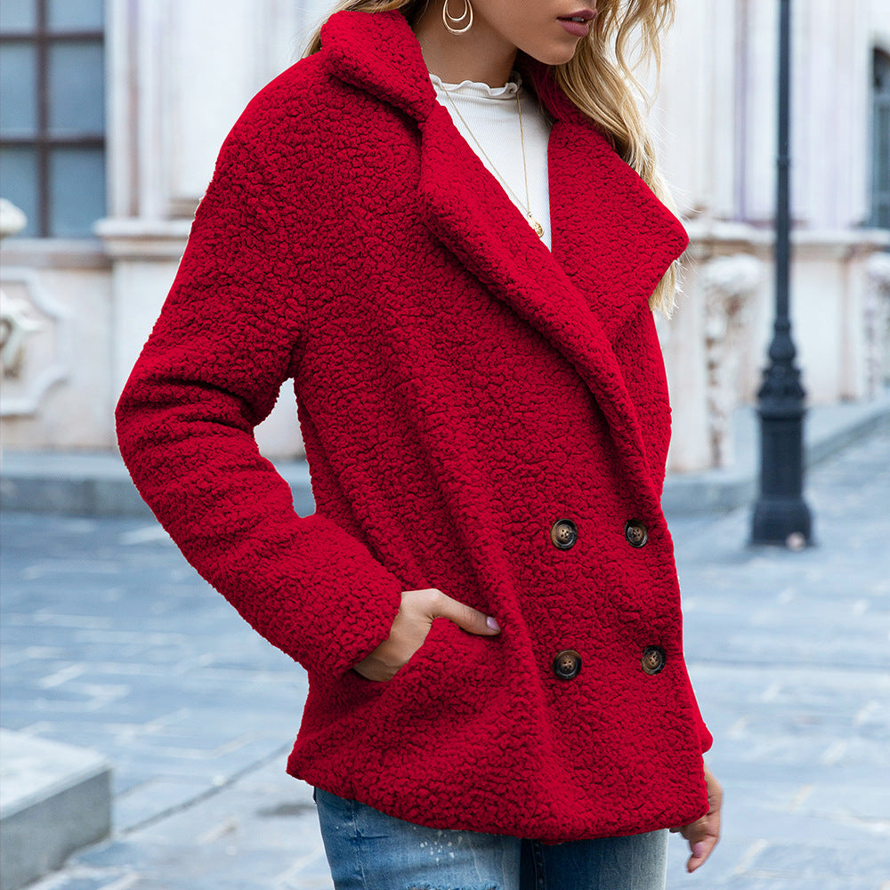 Loose Lapel Fluffy Winter Coat – view 10 of 14 | My Dressing Room