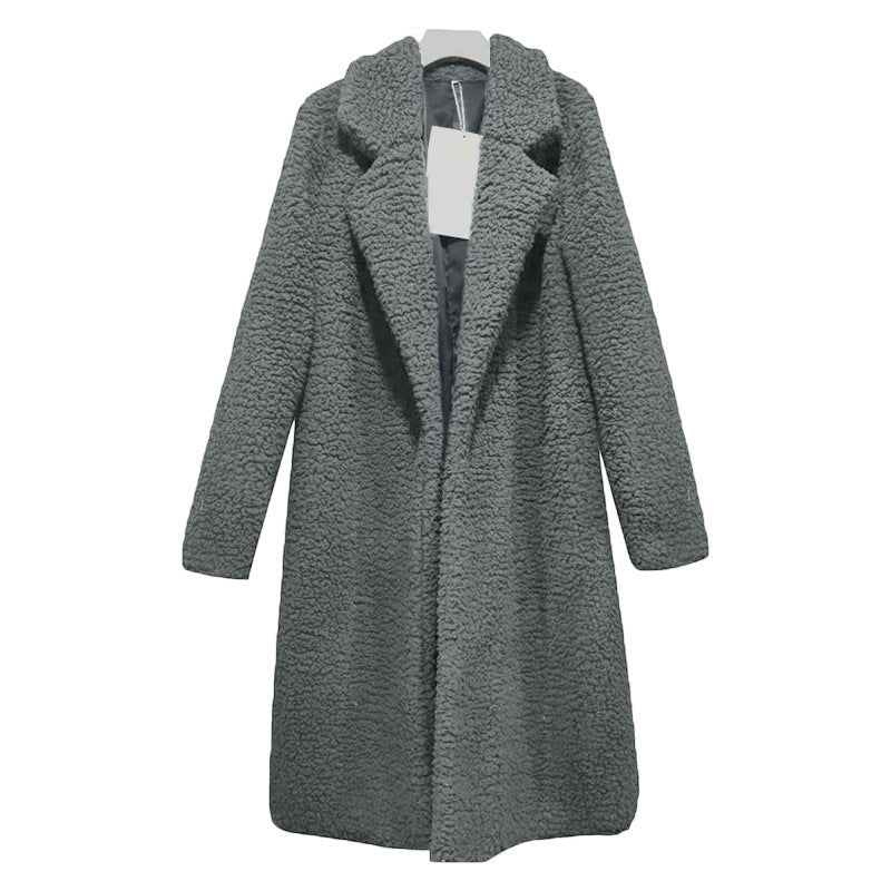 Lamb Velvet Fleece Lapel Coat – view 4 of 11 | My Dressing Room