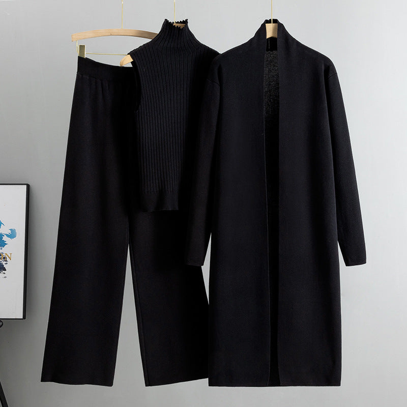 3-Piece Knit Vest, Cardigan & Pants Set – view 6 of 11 | My Dressing Room