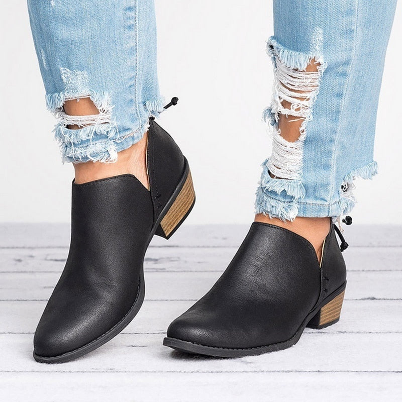 Retro High Heel Ankle Boots – view 8 of 10 | My Dressing Room