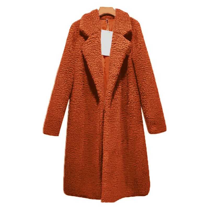 Lamb Velvet Fleece Lapel Coat – view 2 of 11 | My Dressing Room