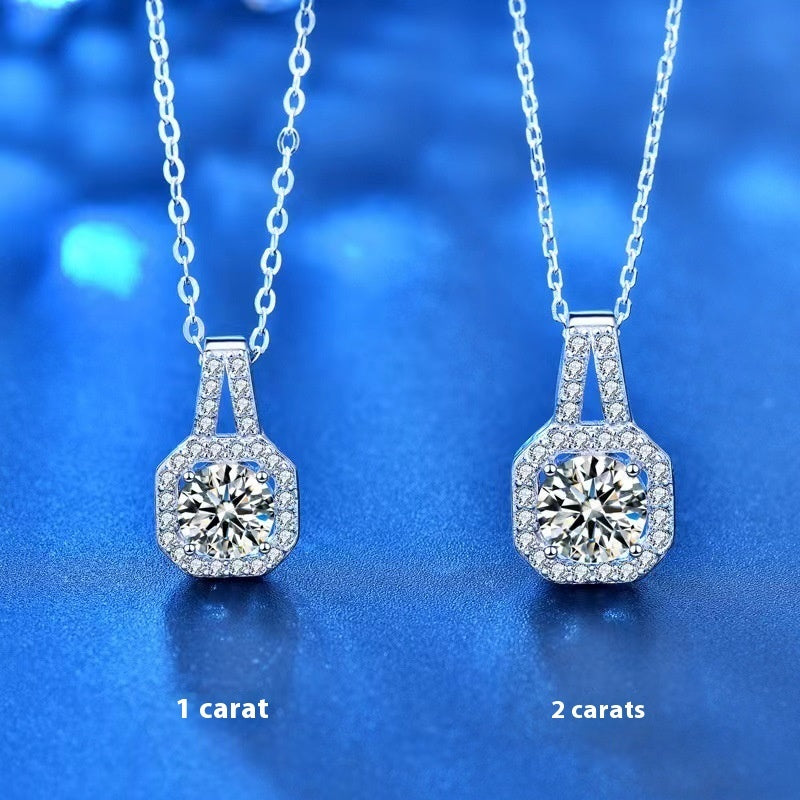 Moissanite S925 Sterling Silver Necklace for Women – view 4 of 6 | My Dressing Room