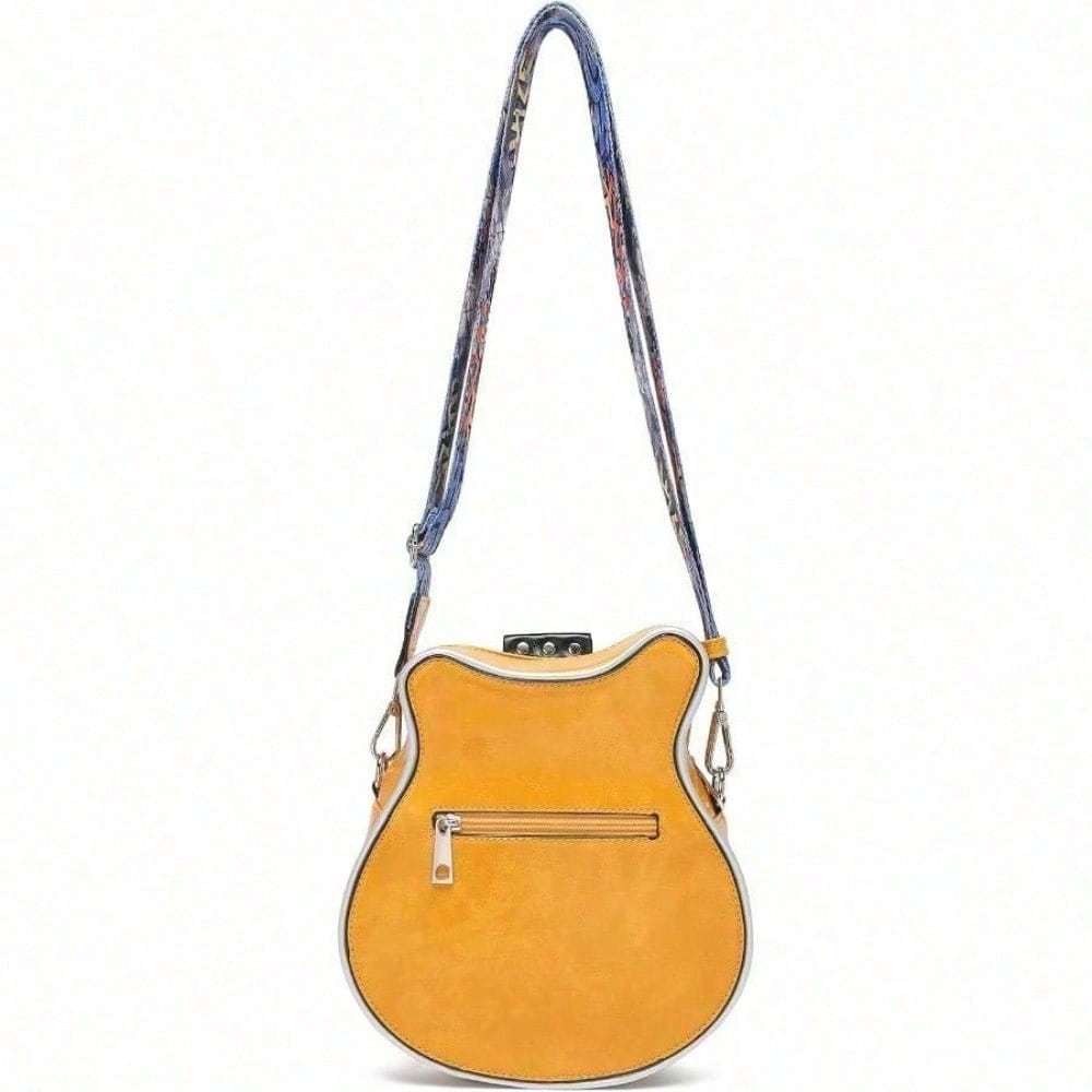 Guitar-Shaped Rivet Crossbody Bag – view 2 of 10 | My Dressing Room