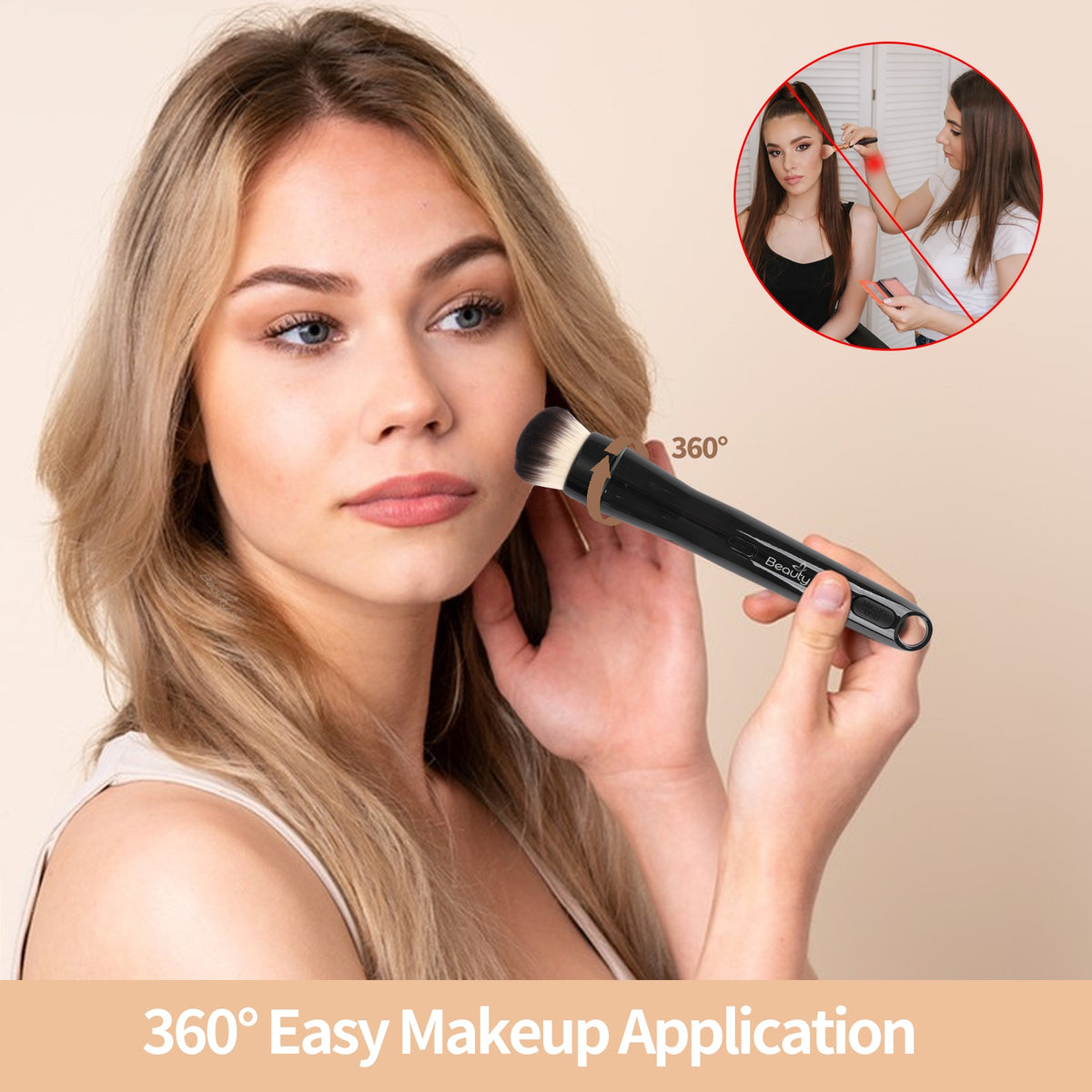 Popular Makeup Tools Portable Travel Cosmetic Electric Handle Makeup Brushes Blush Powder Foundation Single Makeup Brush – view 3 of 7 | My Dressing Room