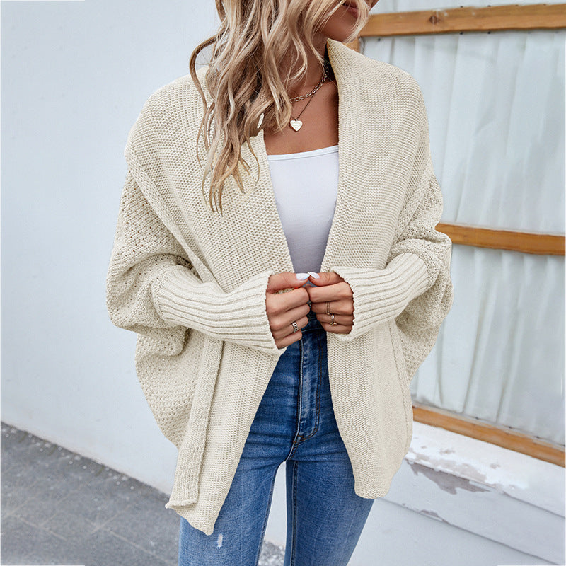 Loose Bat-Sleeve Knitted Cardigan – view 8 of 11 | My Dressing Room
