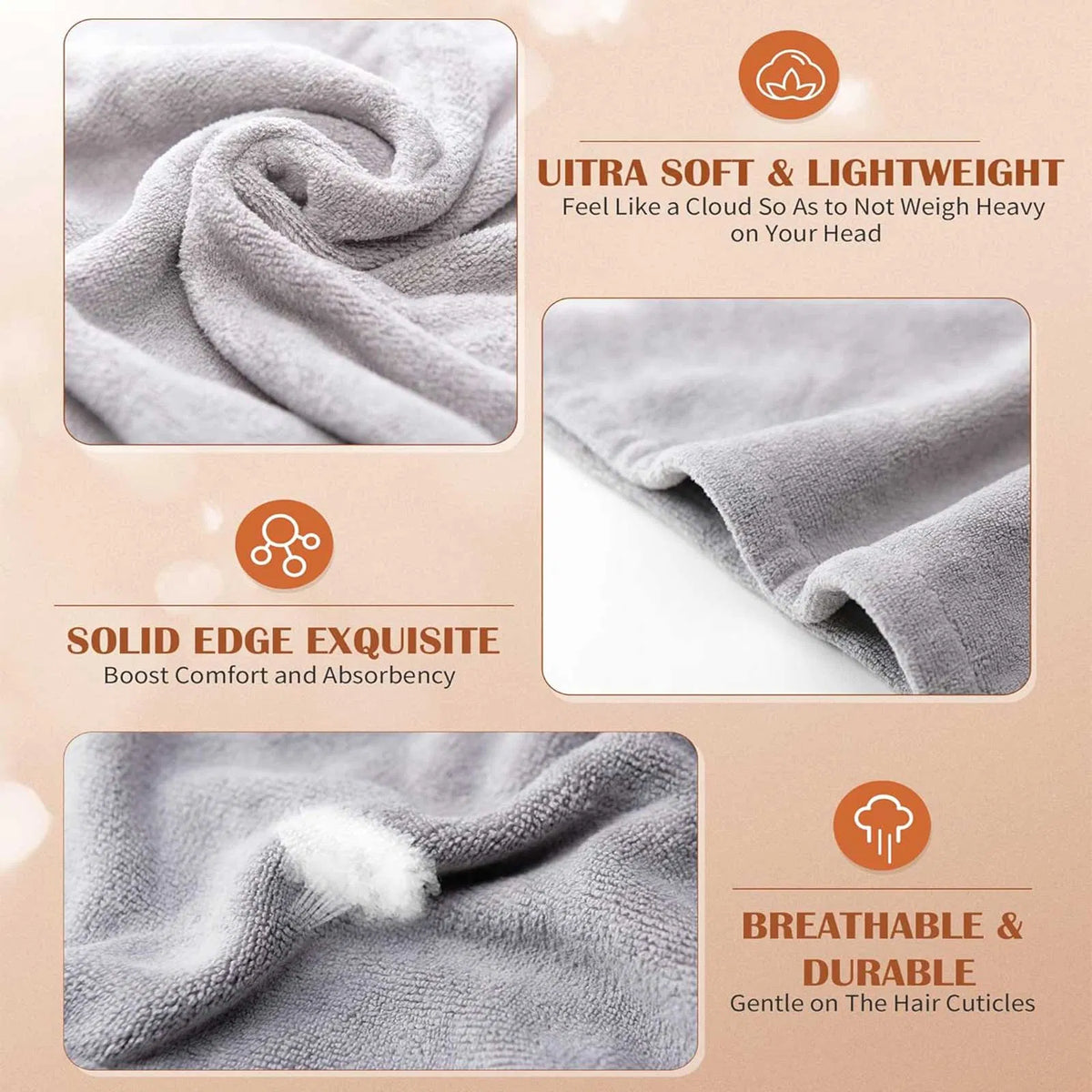 Microfiber Hair Towel Wrap 3-Pack, multicolour – view 6 of 7 | My Dressing Room