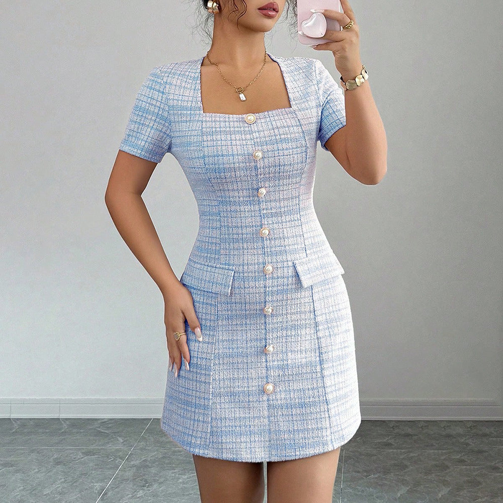 Color-Block Fitted Mini Dress – view 6 of 7