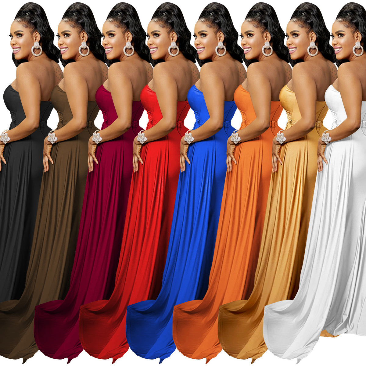 One-Shoulder Bodycon Maxi Dress – view 8 of 13