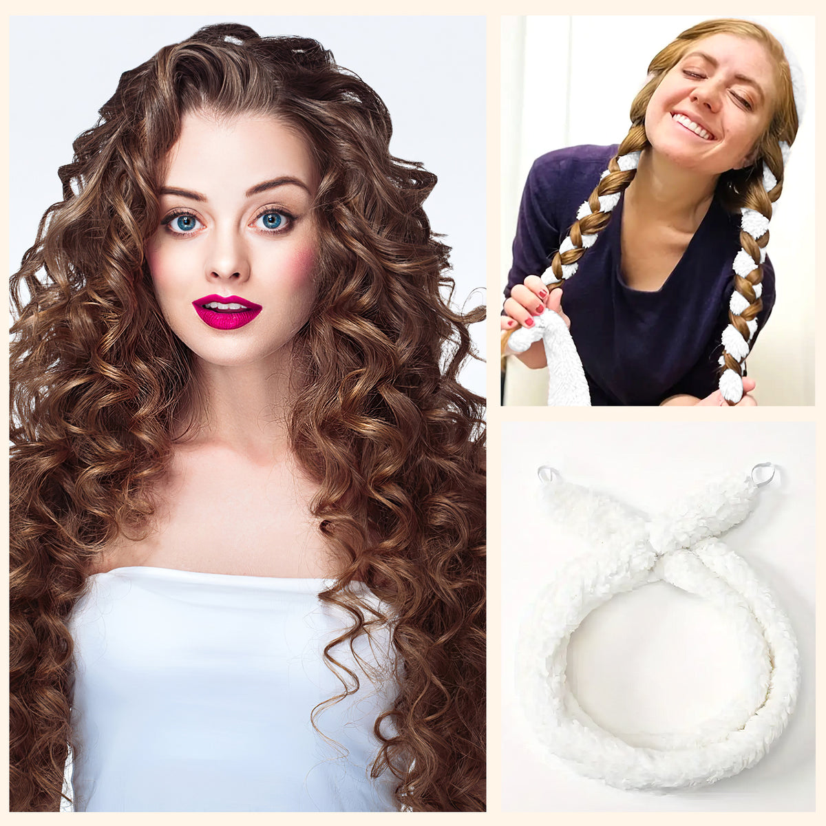 Satin Heatless Curling Rod with Scrunchies - view 2