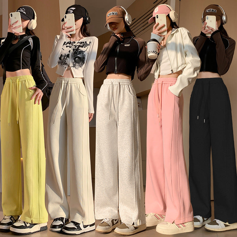 High-Waist Straight-Leg Sweatpants - view 6