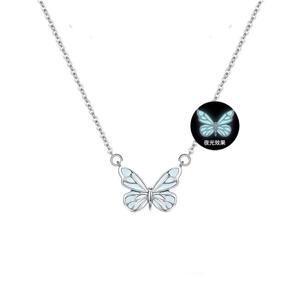 Glow-in-the-Dark Butterfly Necklace & Bracelet Set – view 3 of 10 | My Dressing Room