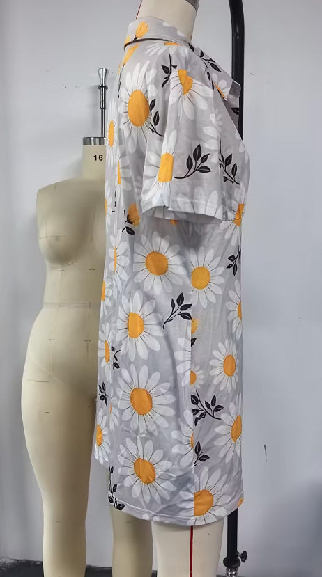 Collared Button-Front Bodycon Dress – view 5 of 6