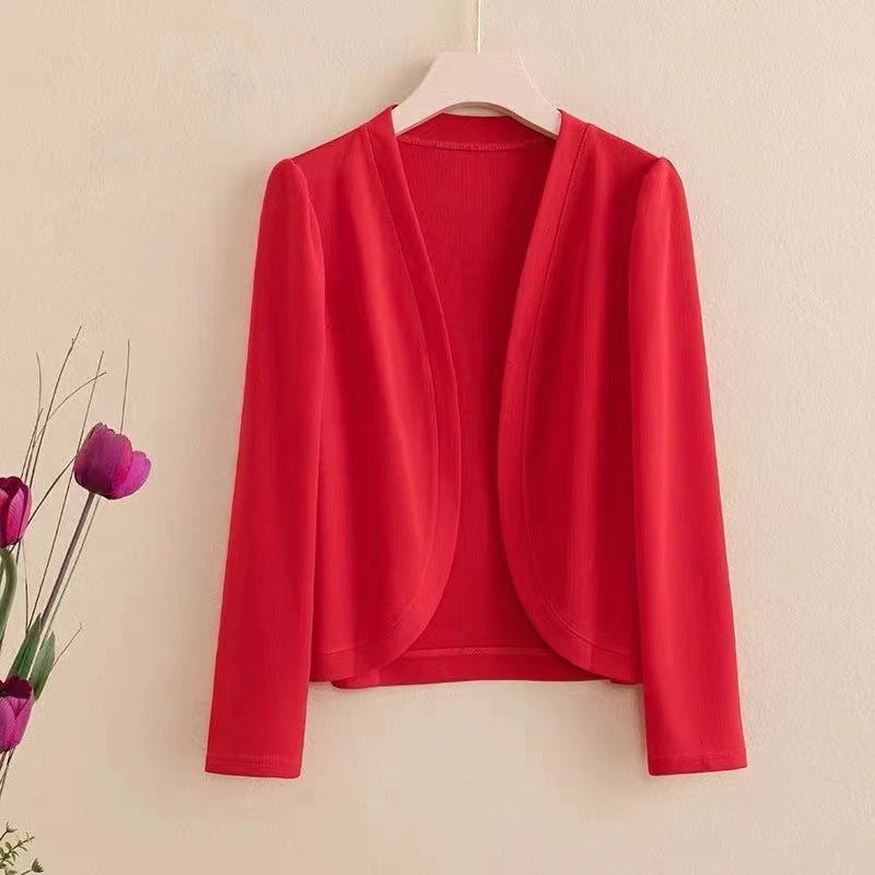 Cropped Shawl Cardigan - view 2