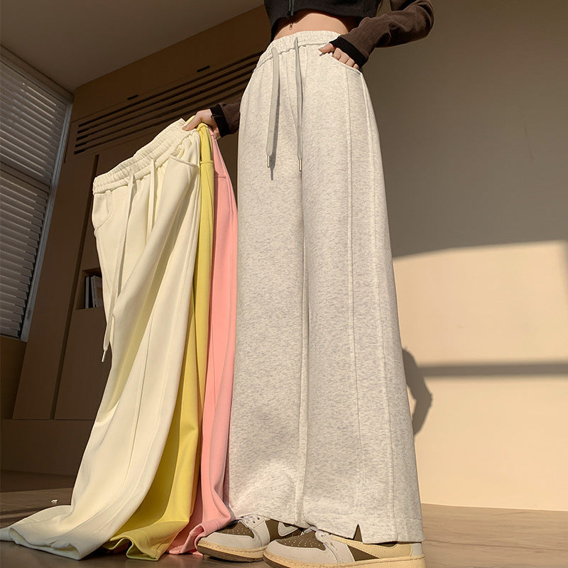High-Waist Straight-Leg Sweatpants - view 3