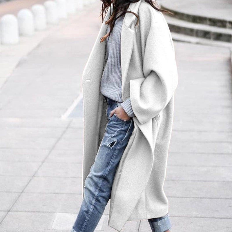 Casual Wool-Blend Single-Breasted Coat – view 4 of 10 | My Dressing Room