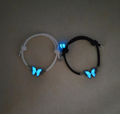 Glow-in-the-Dark Butterfly Necklace & Bracelet Set – view 7 of 10 | My Dressing Room
