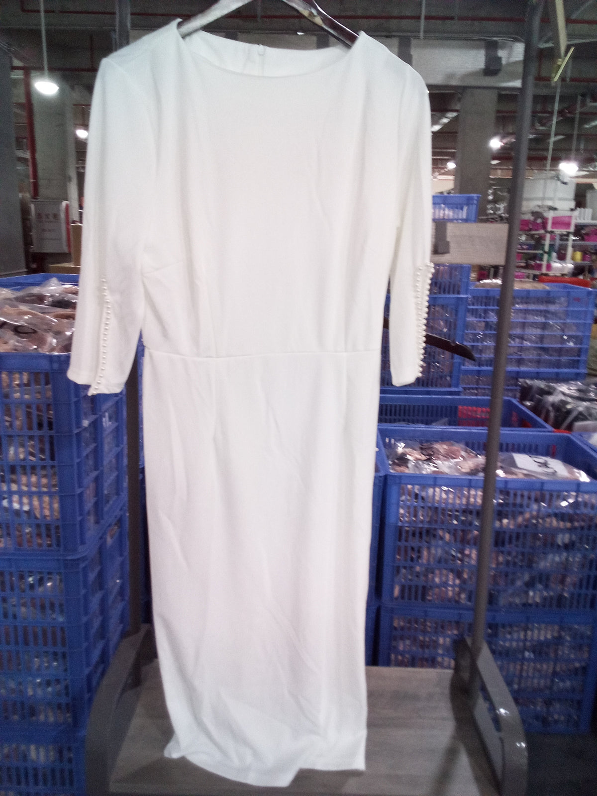 Beaded Half-Sleeve Work Dress – view 2 of 10
