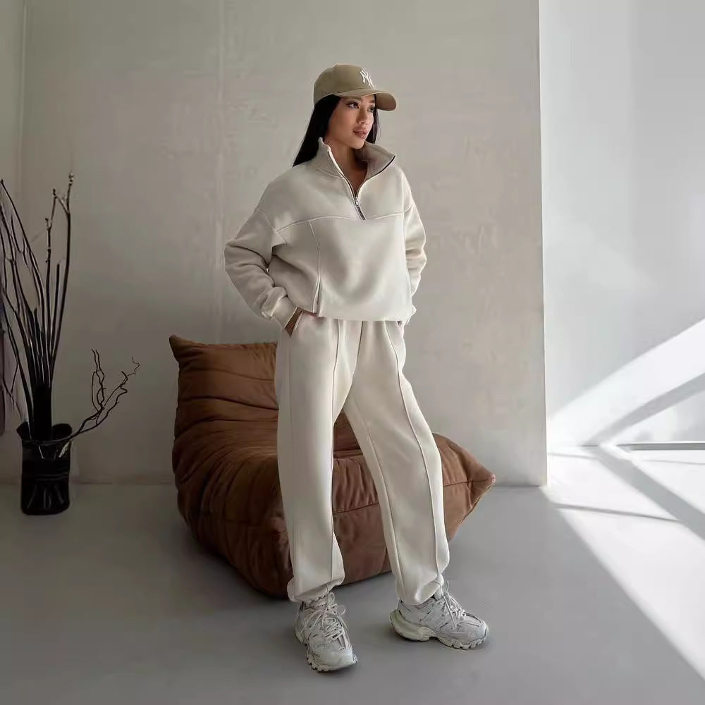 Zip-Up Jacket and Pants Tracksuit Set - view 3