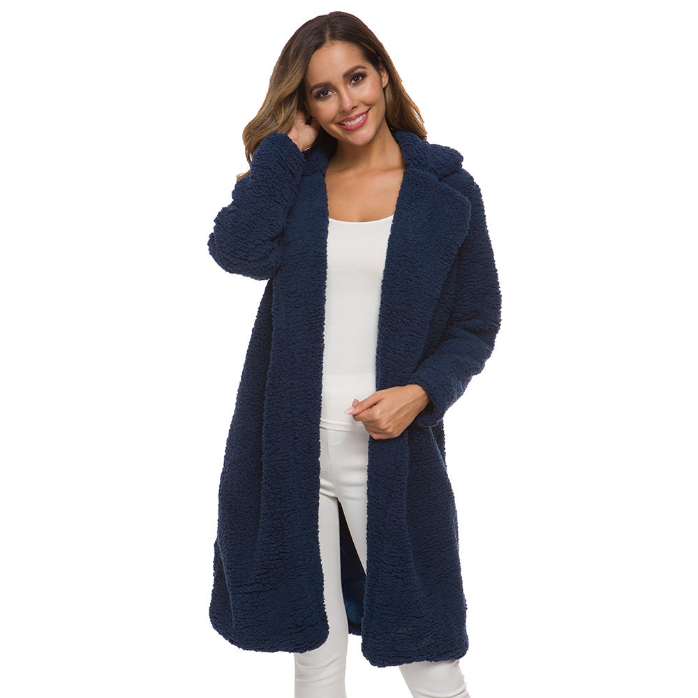 Lamb Velvet Fleece Lapel Coat – view 9 of 11 | My Dressing Room