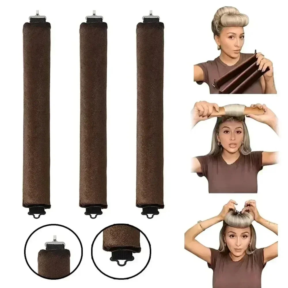 Heatless Curling Rollers 3-Pack, Black – view 3 of 4 | My Dressing Room