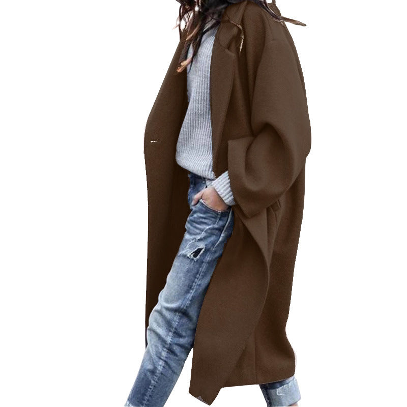 Casual Wool-Blend Single-Breasted Coat – view 7 of 10 | My Dressing Room