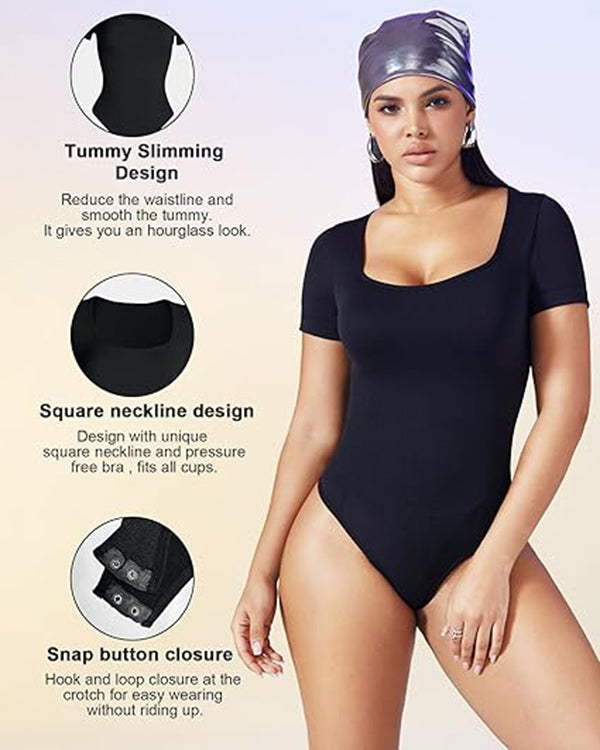 Seamless Square-Neck Shapewear Bodysuit – view 2 of 5 | My Dressing Room